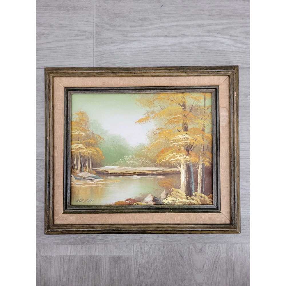 Phillip Cantrell Small Original Oil Painting Nature Landscape 7 1/2" X 9 1/2"